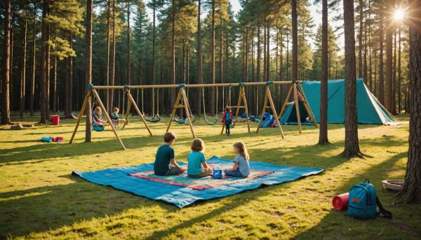 L'aire de jeux : le paradis des petits campeurs
