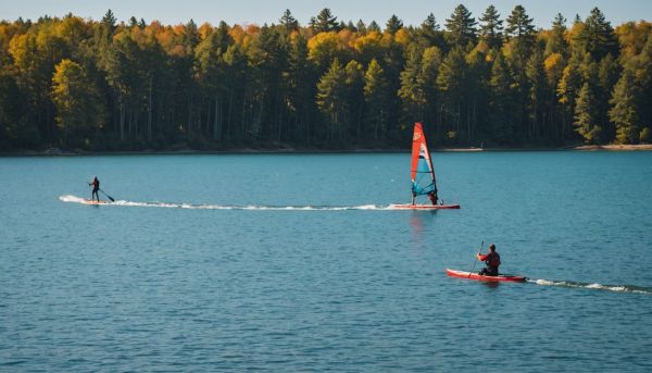 Profiter des sports nautiques au bord du lac