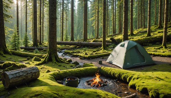 S'oxygéner dans un camping forestier alpin